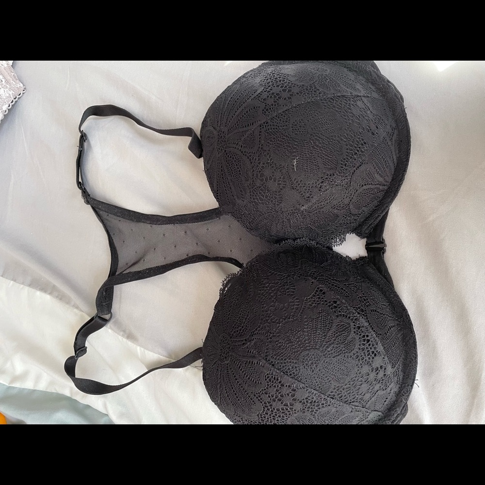 Black racer back VS bra